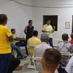 vereador Diego Maia (PR) participou do último encontro de lideranças de taxistas em Candeias - Foto_divulgação