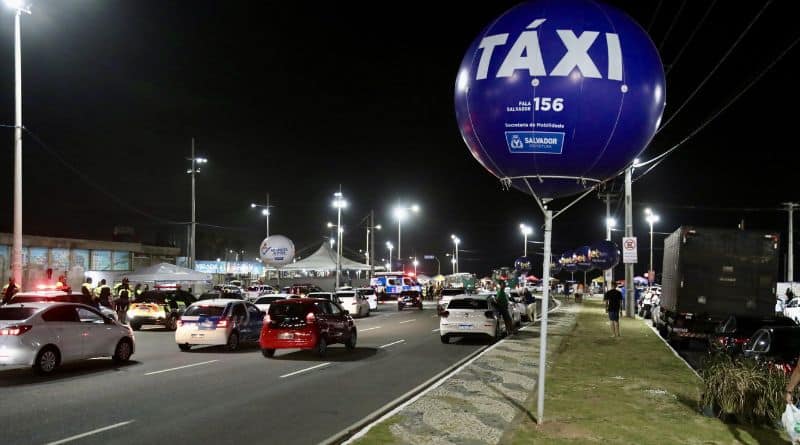 blimp de sinalização de ponto de táxi