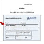 Polêmica: Semob Salvador diz que vai rever alvarás emitidos em 2025 e manter 10 de janeiro como limite para táxis acima de 10 anos modelo de alvará de circulação de táxi em Salvador
