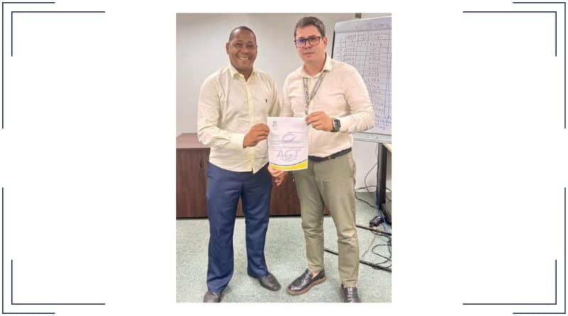 Denis Paim com Thales Dourado do Ibametro