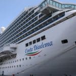 Último navio da temporada chega a Salvador nesta quinta-feira com quase 5 mil passageiros navio Costa Diadema