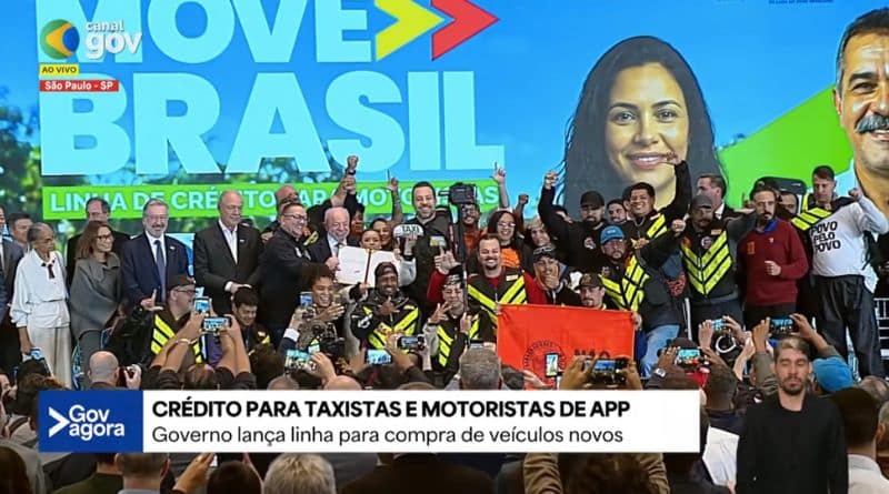 lançamento do programa Move Brasil Táxi e Aplicativo