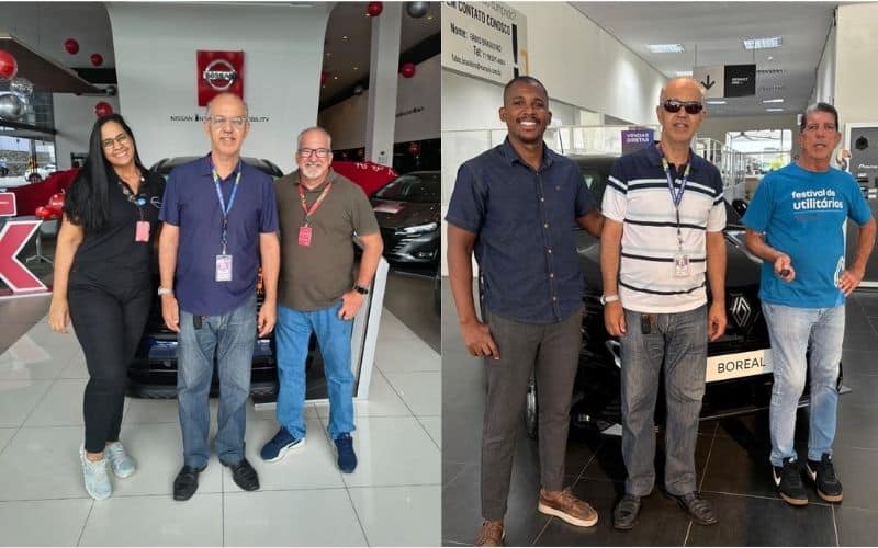 Diretor da Táxi Comtas com representantes de empresas parceiras