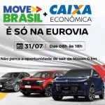 Só nesta sexta-feira: Feirão Move Brasil + Caixa na Eurovia Nissan pode ser a oportunidade que faltava para você sair de Nissan zero-quilômetro imagem do banner do Feirão Move Brasil da Eurovia NIssan